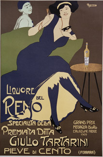 Remo Branca - Liquore del Reno - later issue - Lithograph - 14 x 22 inches