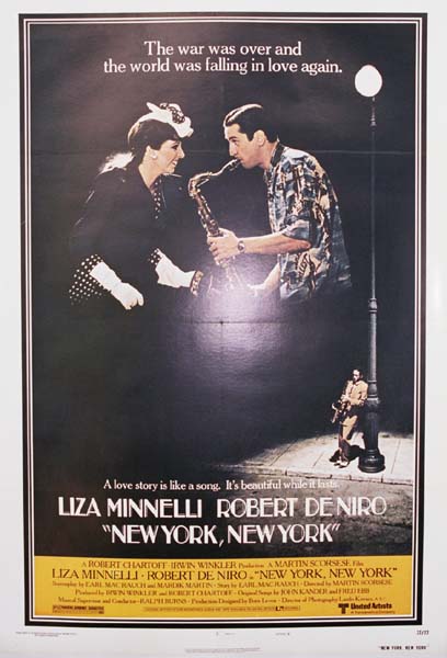 Original movie poster: NEW YORK, NEW YORK. <br>Robert De Niro & Liza Minnelli