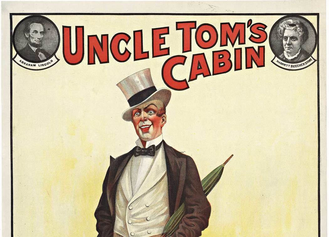 Uncle Tom's Cabin. <br>Original lithograph. Museum Linen Backed. <br>Printer: Ackermann-Quigley, Kansas City. <br>This Uncle Tom's Cabin is an Original Vintage Poster; it is not a reproduction. This poster is conservation mounted, linen backed, and in 