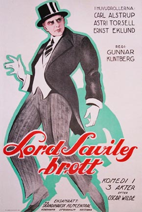 Original art deco Swedish movie poster. <br>Linen backed.