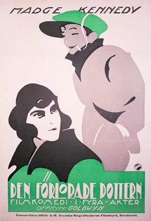 man and woman, comedy, silent movie poster, linen backed, original, rare poster, vintage poster