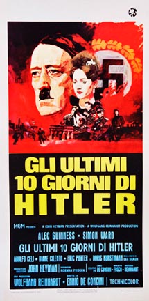 Nazi movie poster, hitler, Italian poster