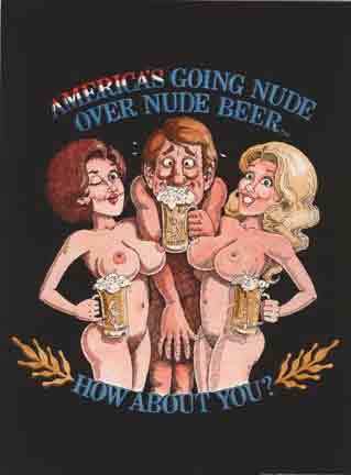 nude, beer, drinks, bar, american poster, poster art, posters for sale, rare poster, naked
