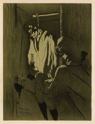 Henri Toulouse Lautrec, Noose, Hanging, Le Pendu, La morte, Wig, Candle