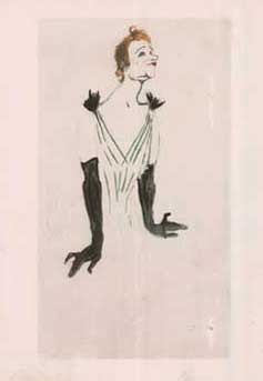 Yvette Guilbert, Woman, Singer, Portrait, Chanteuse, Caricature, Short Hair, Toulouse-Lautrec