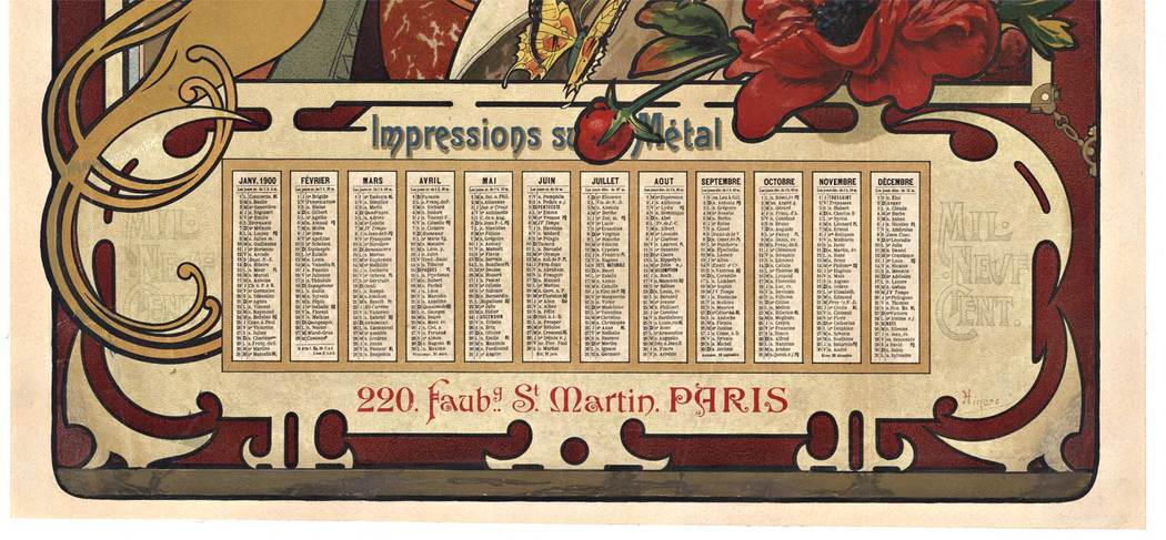 Rare original Breger & Javal "Impressions su Metal" turn of the century (1899) original poster. Artist: Louis-Theophile Hingre. Excellent condition Done for the turn of the century from 1899 to 1900. Archival acid-free linen backed and ready to