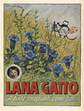 G. Maggiani - Lana Gatto- Flowers - Offset-Lithograph - 6.25" x 9.25"