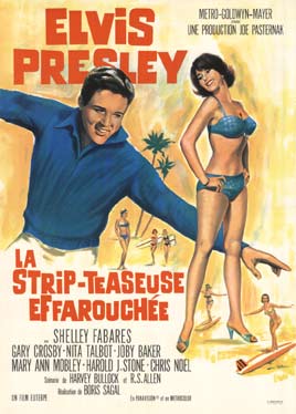 Elvis Presley stars in a strip tease movie. Hmmm, would never happen in todays theaters.