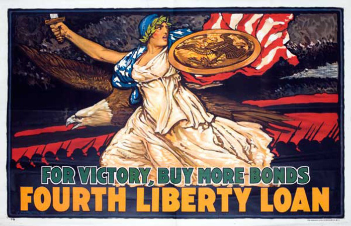 J. Scott Williams - Fourth Liberty Loan - Lithograph - 36.25" x 56