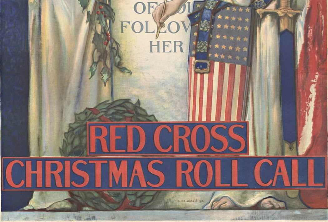 original poster, christmas poster, lady columbia, red cross military poster, ww1 poster, world war 1