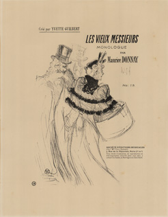 Henri Toulouse Lautrec, Les Vieux Messieurs, Lithograph, 1894, Rare Original Vintage Poster, Belle Epoque, Sketch, Woman and man, frame shop, hat box