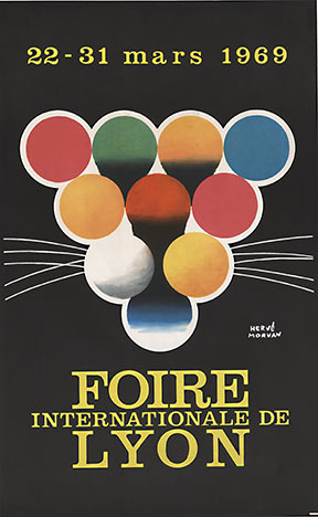 Modernism style Lion for the <br>Foire Internationle de Lyon. The clarity of his designs, the uncluttered compositions , the subtle use of texture and the unique sense of humour that comes through in his images. Not to mention the simple, sophisticated, 