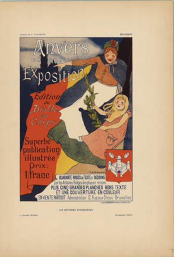turn of the century, orignal, CHAIX art nouveau, original poster