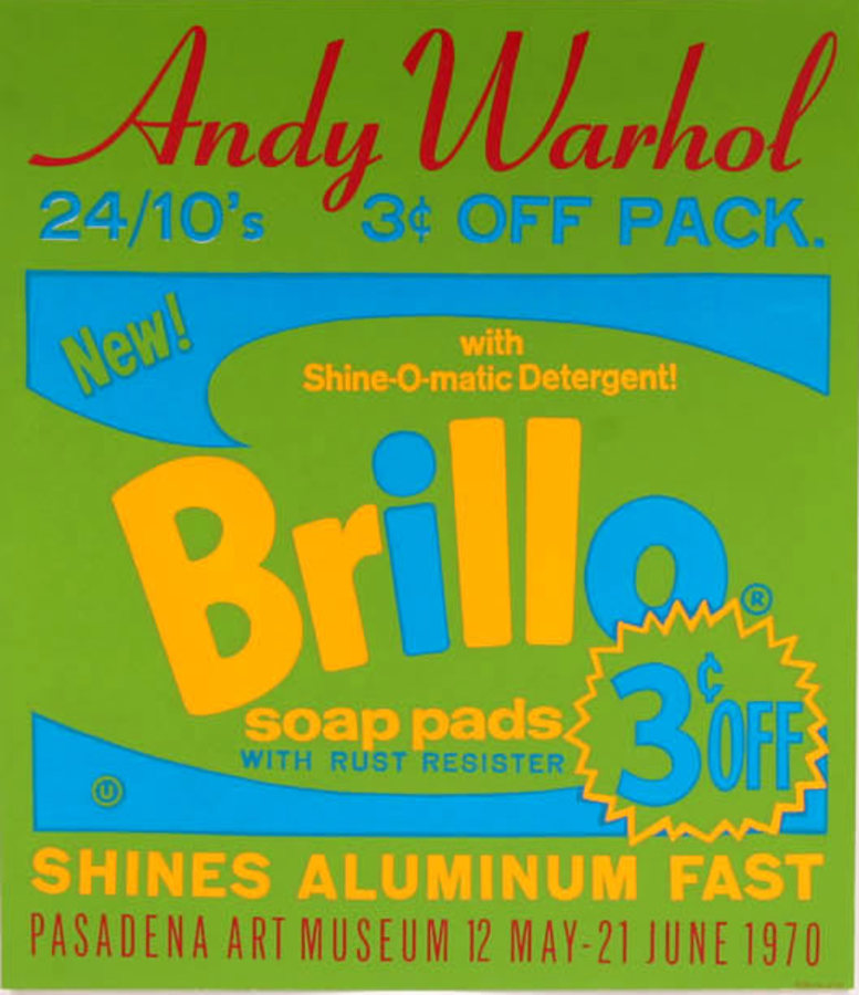 Andy Warhol Brillo. Artist: Andy Warhol. Size 24.75" x 38.5". Year: 1970. Archival linen backed original serigraph ready to frame. <br> <br>Warhol's Billo Boxes have become incons of Pop Art movement of the 1960's. Original linen backed 'Andy W