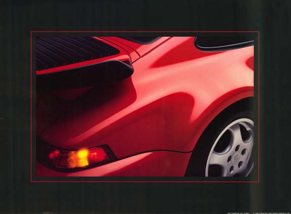 Original Porsche factory poster used for display in the Porsche showrooms. <br>Horizontal format.