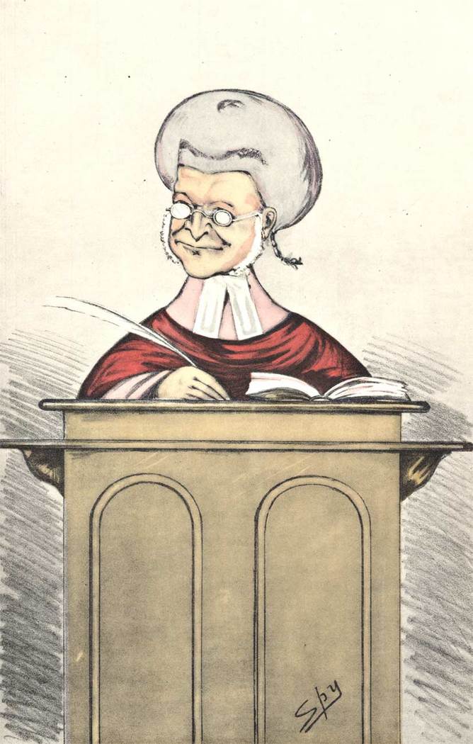 red coated judge, original, turn of the century, art nouveau, vanity fair print