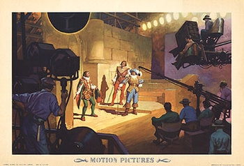  Title: Motion Pictures - Our America (Small) , Date: 1950's , Size: 16 x 11 , Medium: Lithograph , Price: 149