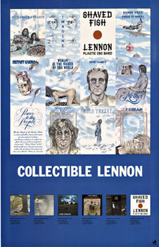 Linen backed in excellent condition Collectible Lennon Shaved Fish, John Lennon; Lennon Plastic Ono Band original poster.    <br>Shaved Fish is a collection of singles, some of them hits, released during John Lennon's post-Beatles caree
