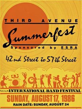  Title: Third Avenue Summerfest Band Festival , Date: 1988 , Size: 17.25