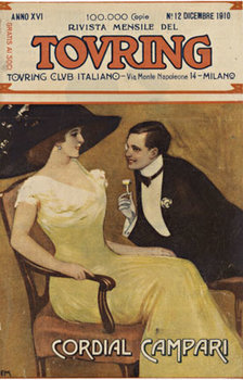  Title: Cordial Campari - Italian Touring Club , Date: 1910 , Size: 6.5 x 9 , Medium: Lithograph , Price: 99