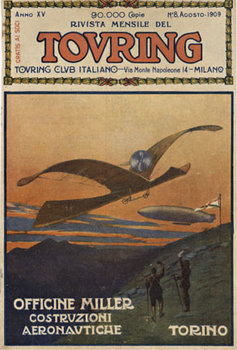  Title: Costruzioni Aeronautiche - early airlplane , Date: 1909 , Size: 6.5