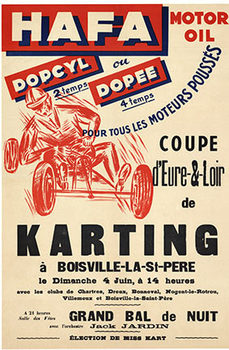  Title: HAFA Karting , Date: 1950's , Size: 15.25 x 23