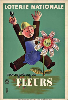  Title: LOTERIE NATIONALE FLEURS , Date: 1939 , Size: 16
