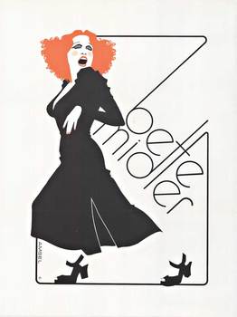 Bette midler dancing, original poster, linen backed, fine condition