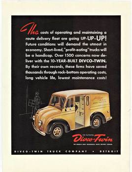  Title: DIVCO-Twin Truck Company Detroit , Date: 1930's , Size: 10.5