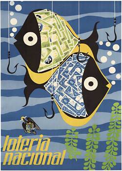  Title: Loteria Nacional | fish , Date: c. 1960 , Size: 27.5