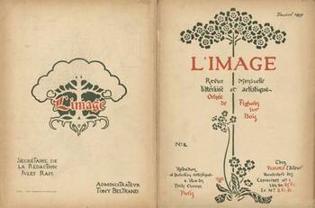  Title: L'Image- Couverture Janvier N° 2 , Date: 1897 , Size: 12 x 18.50 , Medium: Stone-Lithograph , Price: 1100