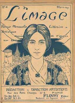  Title: L' Image Couverture Et Ecusson Mars N° 4 , Date: 1897 , Size: 12 x 9.25 , Medium: Lithograph , Price: 550