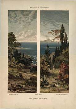  Title: Dekorative Lansdchaffen , Date: 1890 , Size: 11 x 14 , Medium: Stone-Lithograph , Price: 109