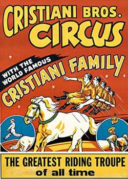  Title: Cristiani Bro. Circus , Date: 1950s , Size: 27