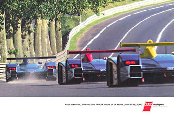 Anonymous Artists - Audi Sport, Audi Talle 1st, 2nd, and 3rd 34 Hours of Leman June 17, 18 2008 - Offset-Lithograph