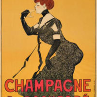 Antique Original French Champagne Poster